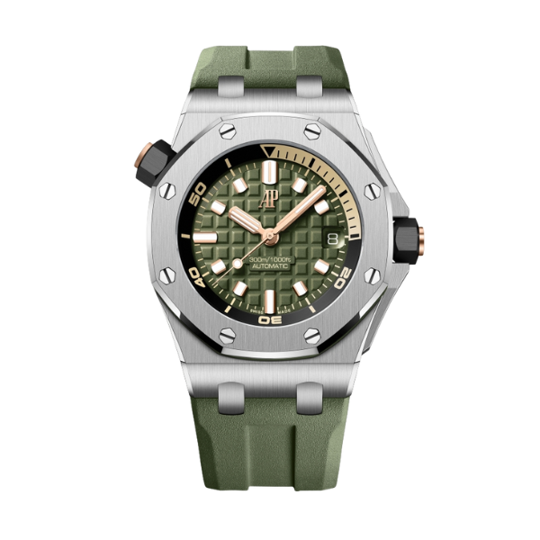 Audemars Piguet Royal Oak Offshore Diver 15720ST 42mm Green Dial – 12A 1:1 Super Clone Watch